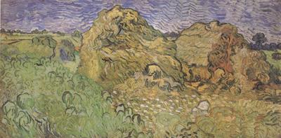 Vincent Van Gogh Field with Wheat Stacks (nn04)